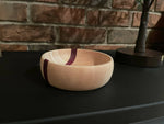 Ring Bowl - Curly Maple with Purpleheart