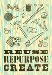 Reuse Letterpress Poster