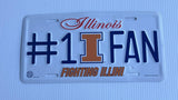 Illini #1 Fan License Plate