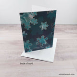 Teal Snowflake Cards (Set of 8)