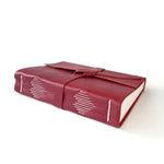 Heart Spine - Handmade Leather Notebook - Unlined