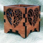 Love is in the Air Wooden Laser Cut Votive Candle Holder