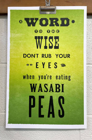 Wasabi Peas Poster