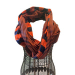 Orange and Blue infinity scarf
