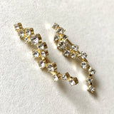 BaubleBar Rhinestone Crawlers, Earrings, Pierced, Gold