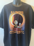 Illinois Solar Eclipse 3XL T Shirt Featuring Charlie Brown and Snoopy