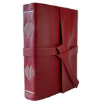 Heart Spine - Handmade Leather Notebook - Unlined
