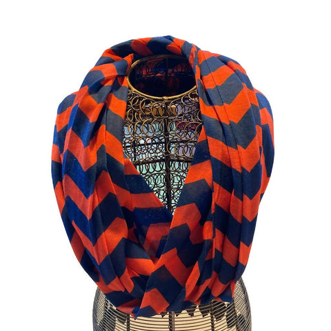 Chevron patterned scarf