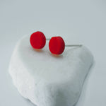 Orange Pop Mini Rounds - Glass Earrings