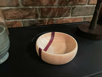 Ring Bowl - Curly Maple with Purpleheart